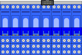 Общий вид «МТУ-4» с реле