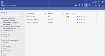 Контроль сигналов Веб-Клиент10